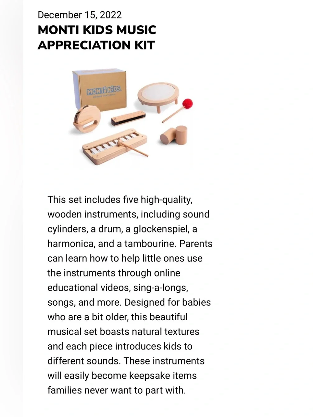 Monti Kids Music Appreciation Kit